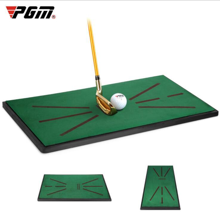 【33*62cm】PGM 高爾夫打擊墊 顯示擊球軌跡 天鵝絨練習墊揮杆練習毯DJD025