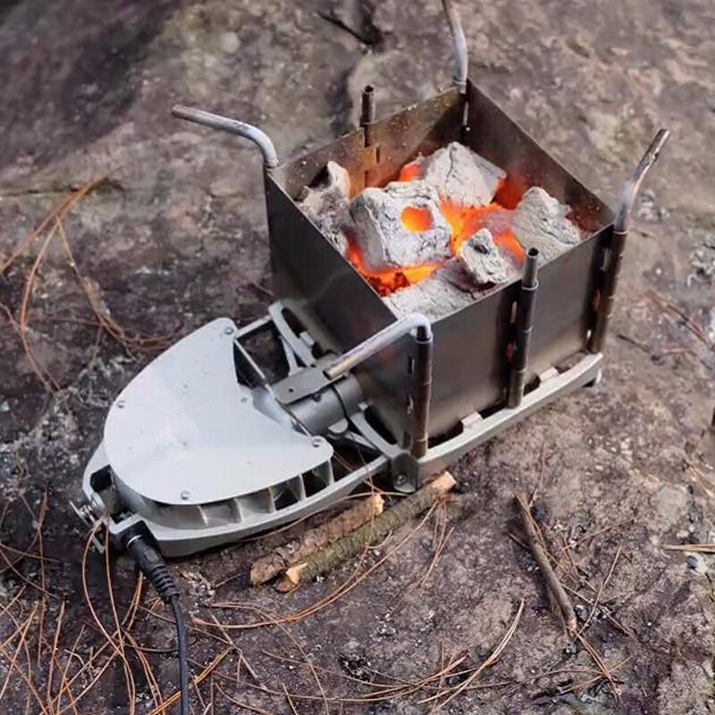 兄弟BRS-116戶外野營柴火爐便攜木柴爐燒烤爐野外爐頭帶鼓風