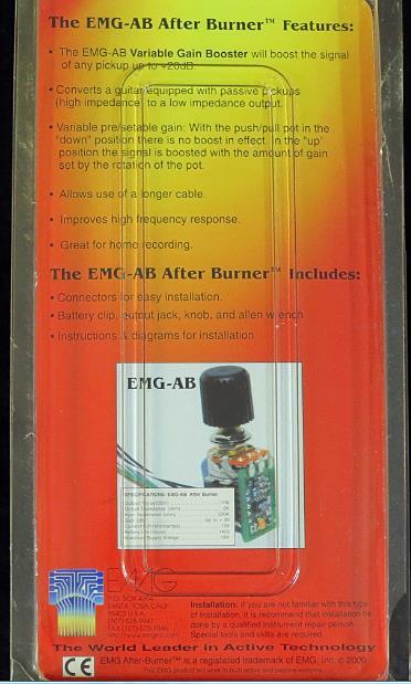 EMG AB AfterBurner吉他bass拾音器增益提升Booster電位器| 露天市集