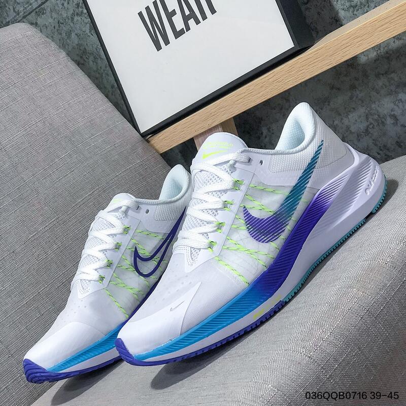 多種顏色]耐吉Nike Air Zoom Winflo 8 黑藍綠男運動鞋休閒鞋跑步鞋