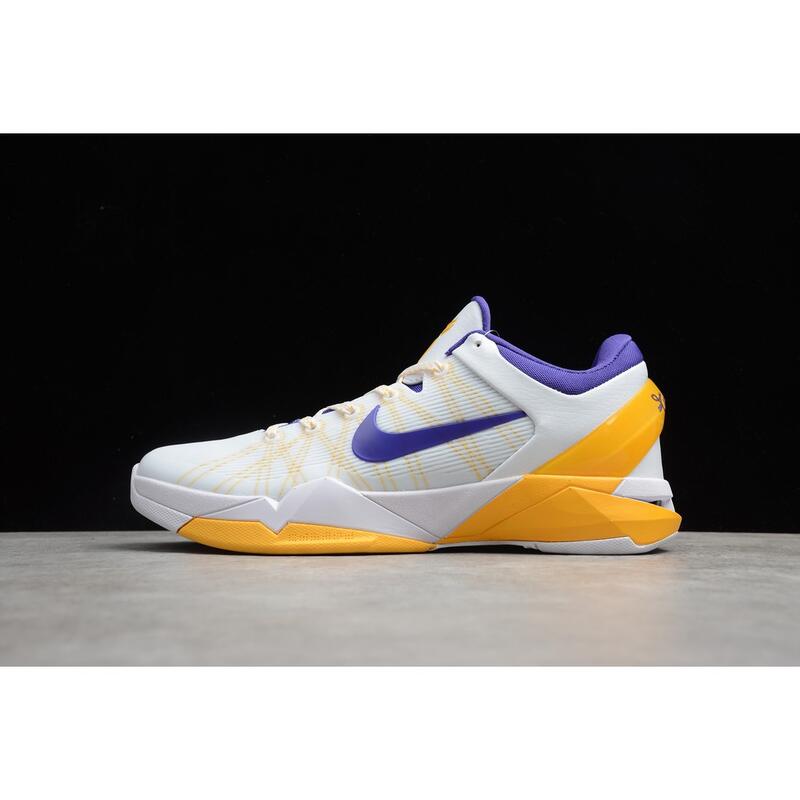耐吉Nike Zoom Kobe VII 7 Lakers 白紫黃湖人配色科比7代籃球鞋運動鞋男鞋