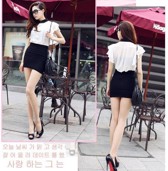 Light Beige 淺杏車褶修腰連身裙, Dress/ DS9166 main image 0