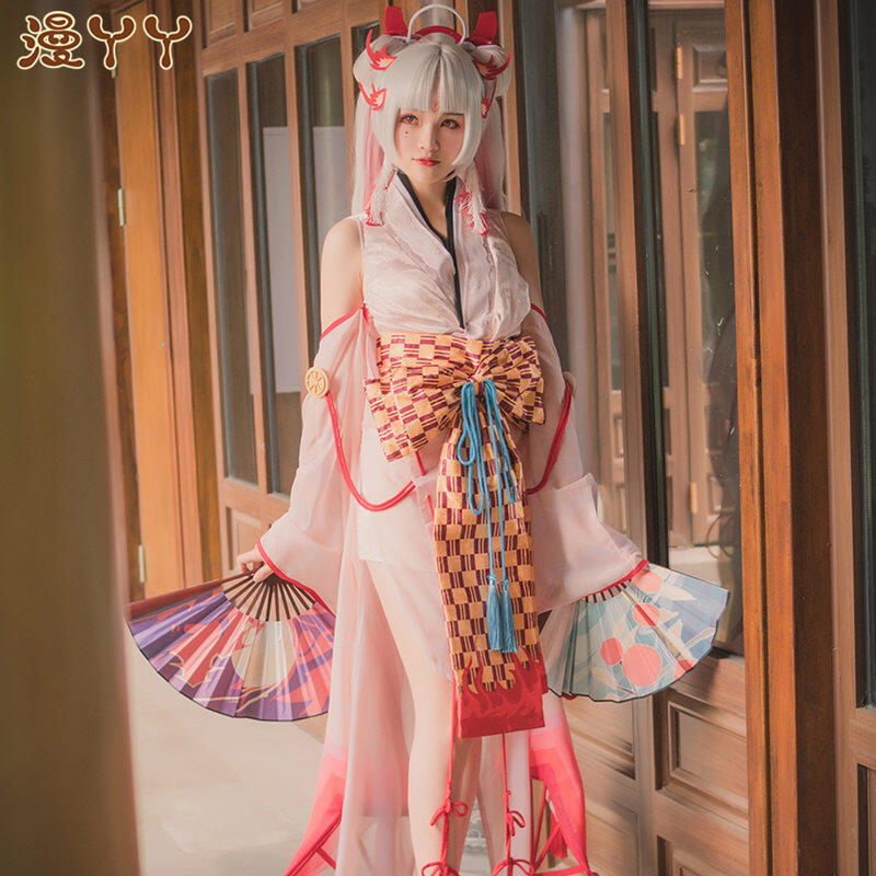 陰陽師cos服不知火阿離和服大正風cosplay服裝女動漫假發木屐| 露天市集