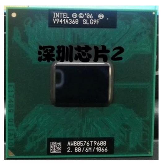 T9600 CPU 2.8 6M SLG9F E0步進 原裝正式版PGA 筆記本CPU PM45用`議價
