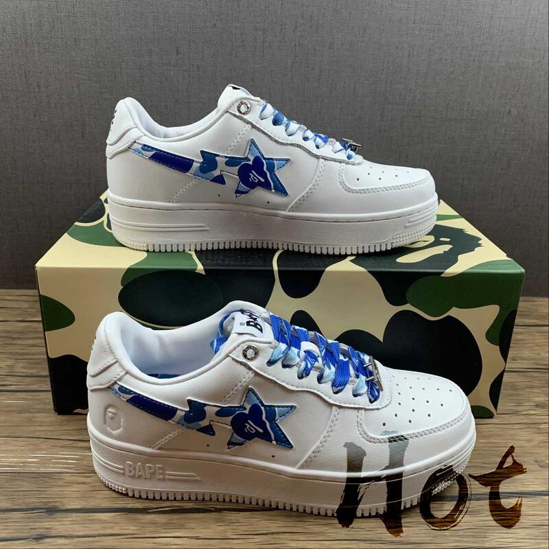 Hot BAPE STA A BATHING APE 白藍藍迷彩猿人男女款1H20191045 | 露天市