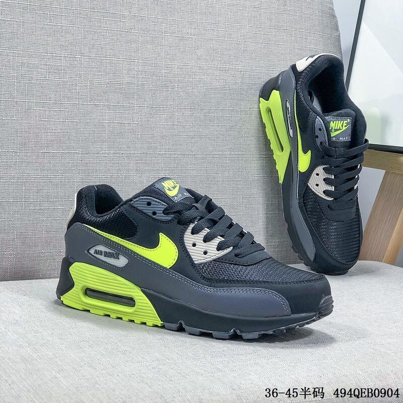 現貨供應 Nike Air Max 90 Essential 復古 氣墊 百搭 休閑 運動 跑步鞋 黑螢光綠